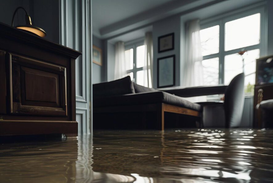 Flood water damage